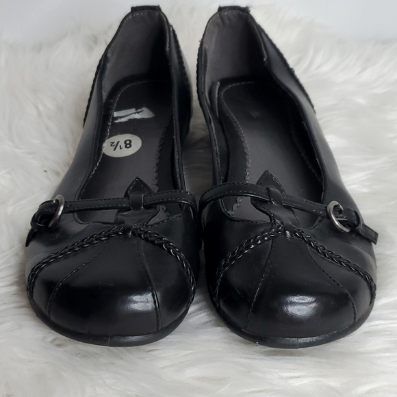 🐞CL by Laundr Black Flats Size 8.5 - Picture 3 of 10